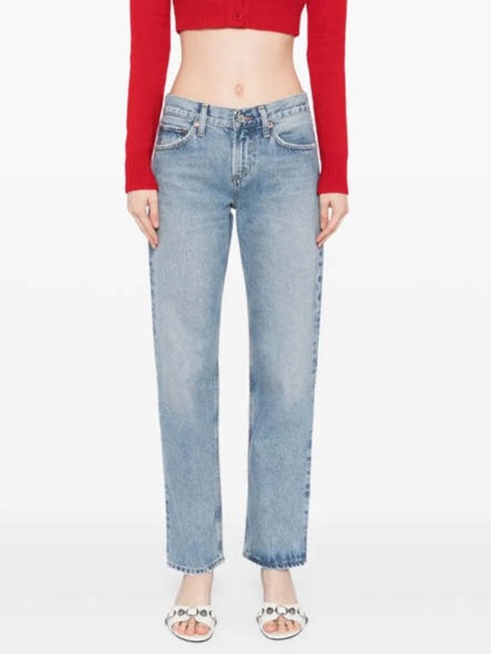 AGOLDE Amber Low Rise Straight Jeans size 26 in Libertine